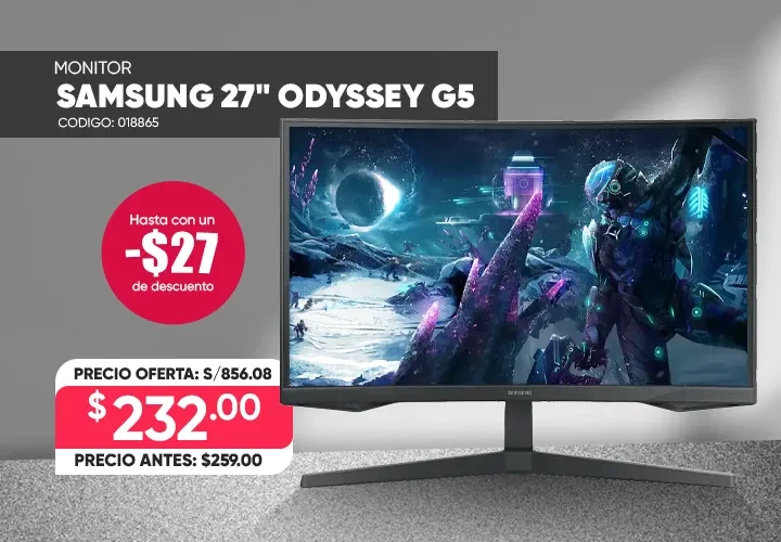 Monitor Samsung 27 Pulgadas Odyssey G5