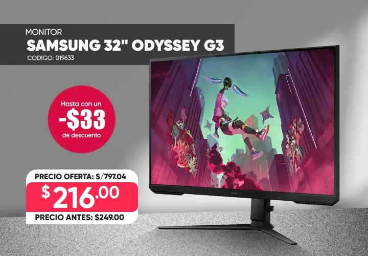 Monitor Samsung 32 Pulgadas Odyssey G3