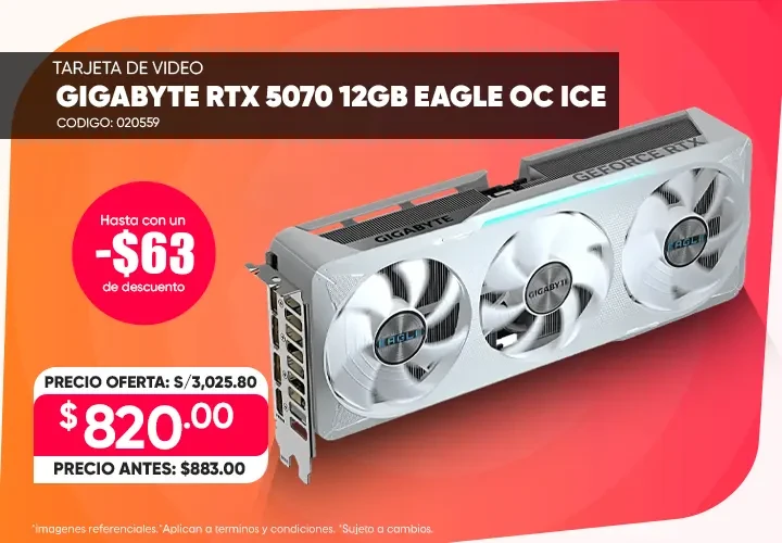Tarjeta De Video Gigabyte Rtx 5070 12gb