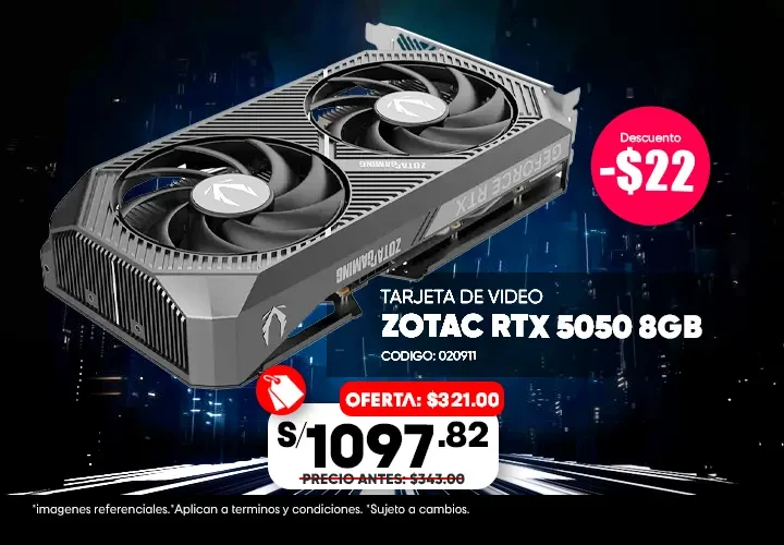 Tarjeta De Video Zotac Geforce Rtx 5050 8gb