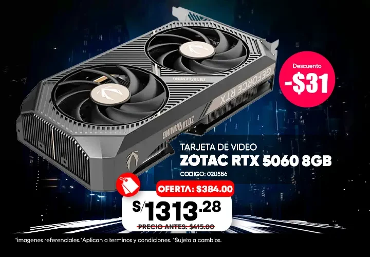Tarjeta De Video Zotac Geforce Rtx 5060 8gb