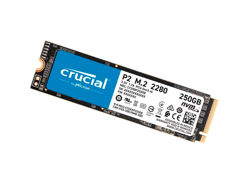 SSD M.2 SOLIDO CRUCIAL P2 2280 250GB ( CT250P2SSD8 )