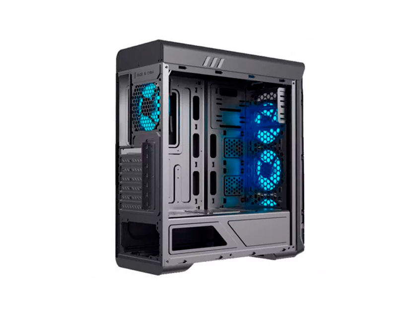 CASE GAMEMAX ( KINGLIGHT BLUE ) 550W | NEGRO | 2 PANEL ACRILICO | LED- AZUL