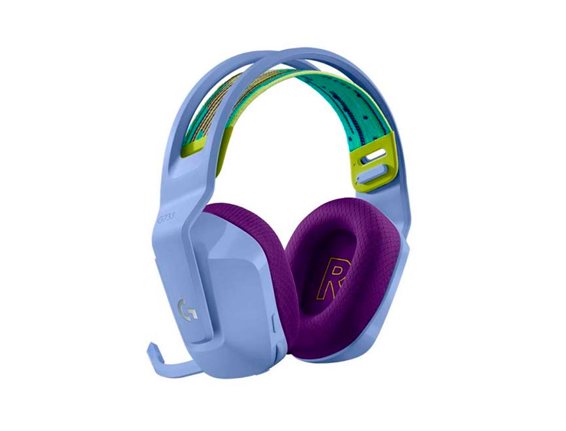 AURICULAR INALAMBRICO LOGITECH LIGHTSPEED RGB G733 GAMING, CON MICROFONO,  CONTROL DE VOLUMEN, ALMOHADILLAS SUAVES, COLOR LILA (