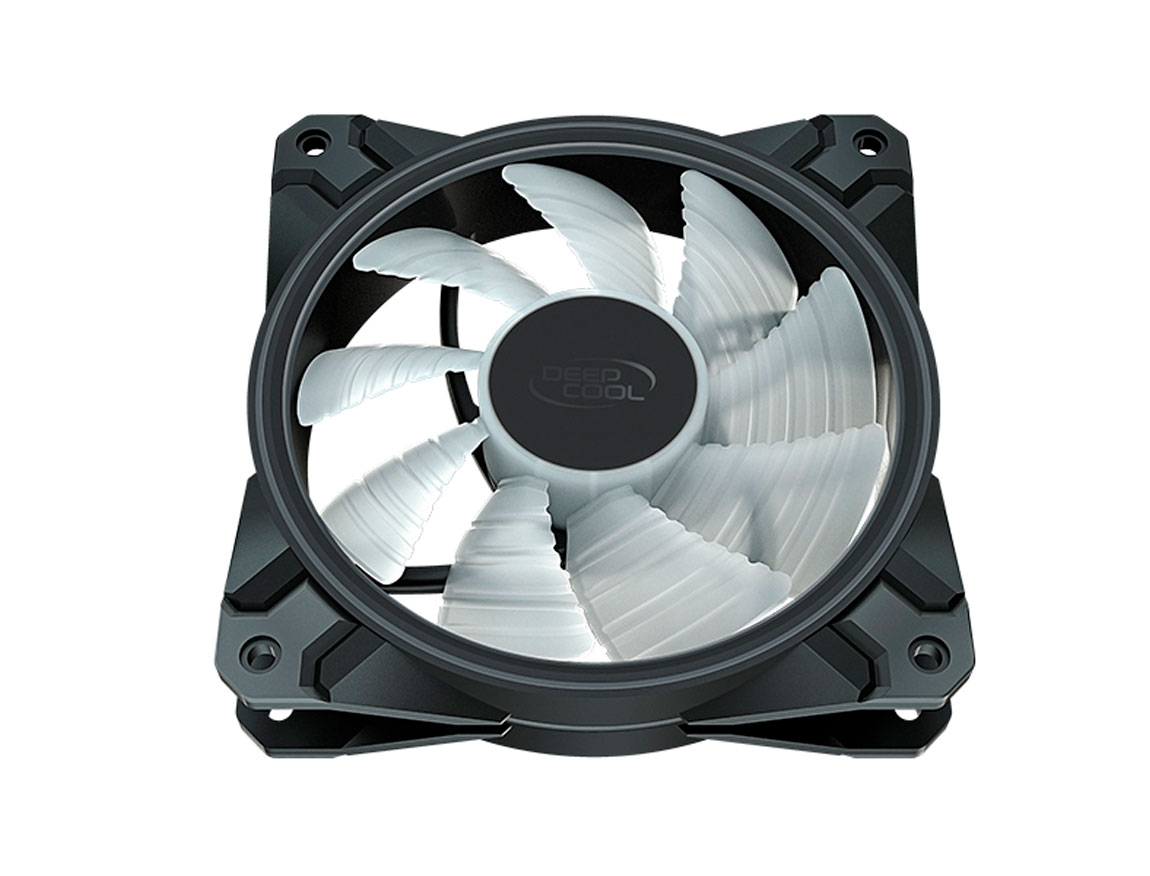 COOLER PARA CASE + MODULO DE CONTROL DEEPCOOL CF120 PLUS, CON ILUMINACION RGB, 120X120X26.5M, 4 PINES ( DP-F12-AR-CF120P-3P)