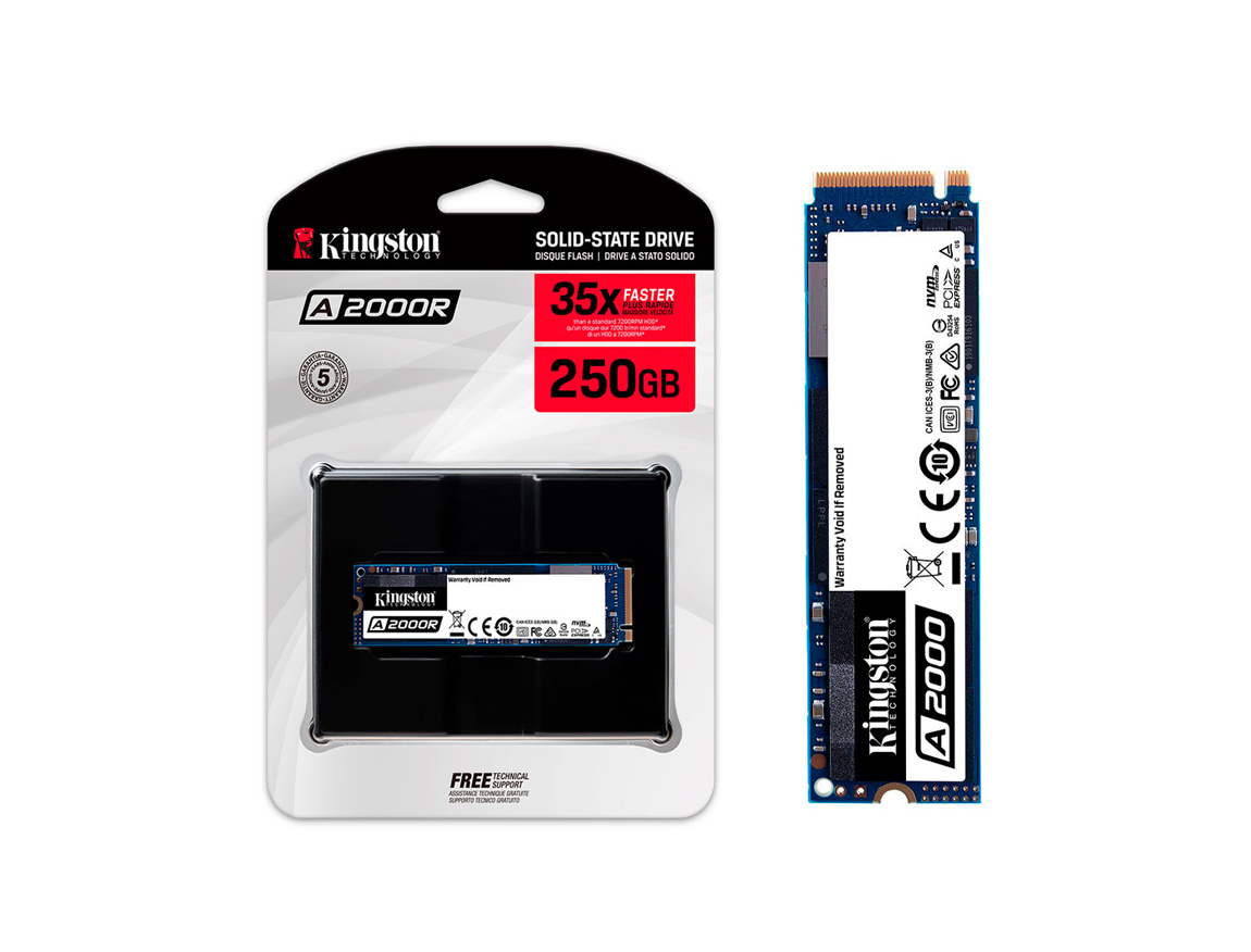 DISCO SOLIDO M.2 PCIE KINGSTON 250GB 2280 GEN3X4, NVME, INTERNA DE ESTADO