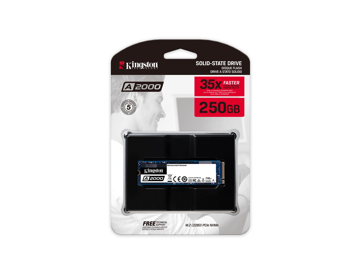 Casi Relativamente Charles Keasing DISCO SOLIDO SSD M.2 PCIE KINGSTON 250GB 2280 A2000 GEN3X4, NVME, UNIDAD  INTERNA DE ESTADO