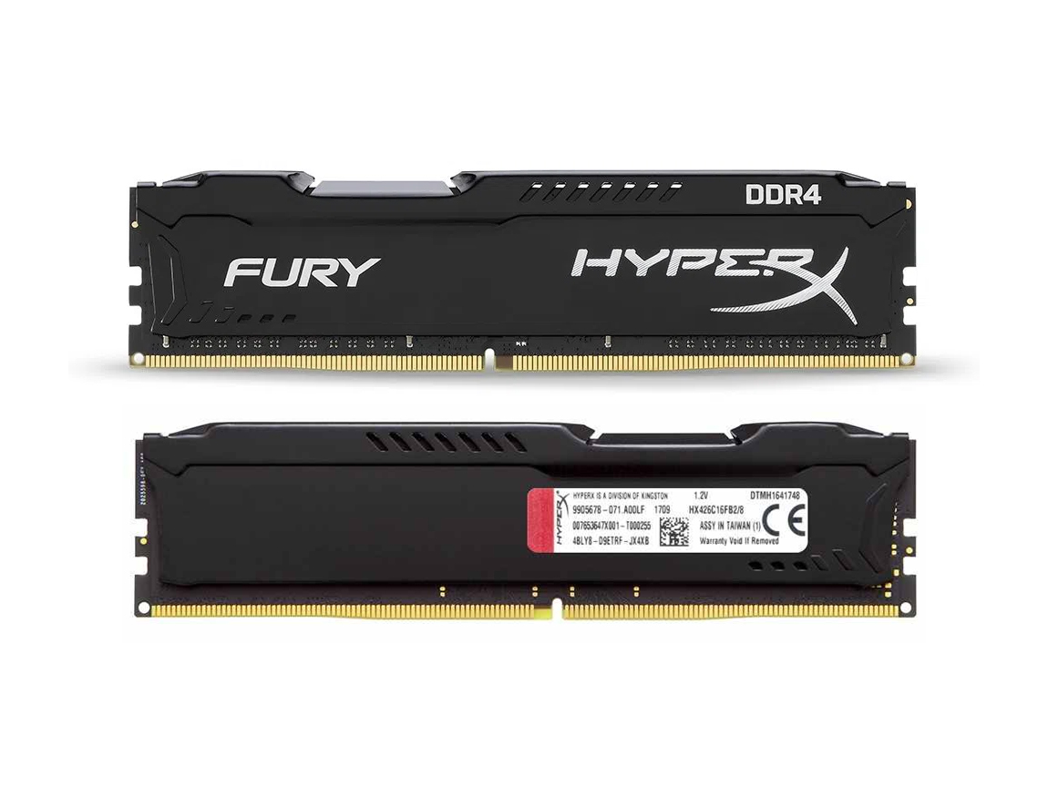 MEM. RAM HYPERX FURY DDR4 16GB/2666 ( HX426C16FB/16 ) NEGRO