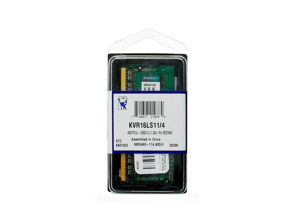MEM. SODIMM KINGSTON DDR3 4GB/1600 ( KVR16LS11/4 )