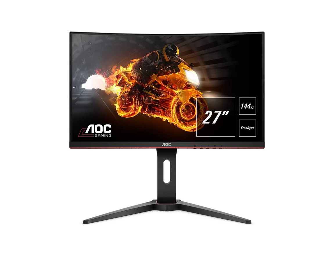 MONITOR AOC 27 PULGADAS, GAMING CURVO 1920X1080 240HZ, 1 VGA / 2X HDMI 2.0  / DP 1.2 (+ CABLE) AURICULAR3.5MM (C27G2Z) 1500R