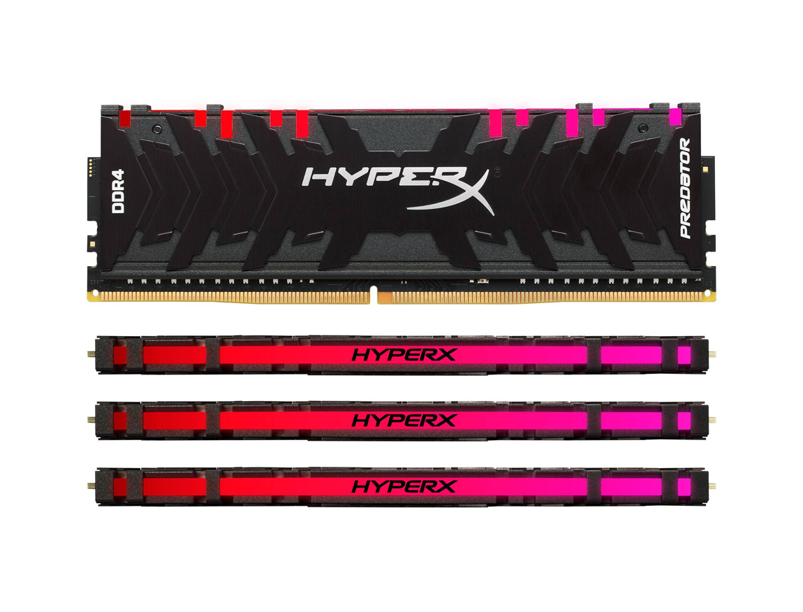 MEM. RAM HYPERX PREDATOR DDR4 8GB/3200 ( HX432C16PB3A/8 ) NEGRO | LED- RGB
