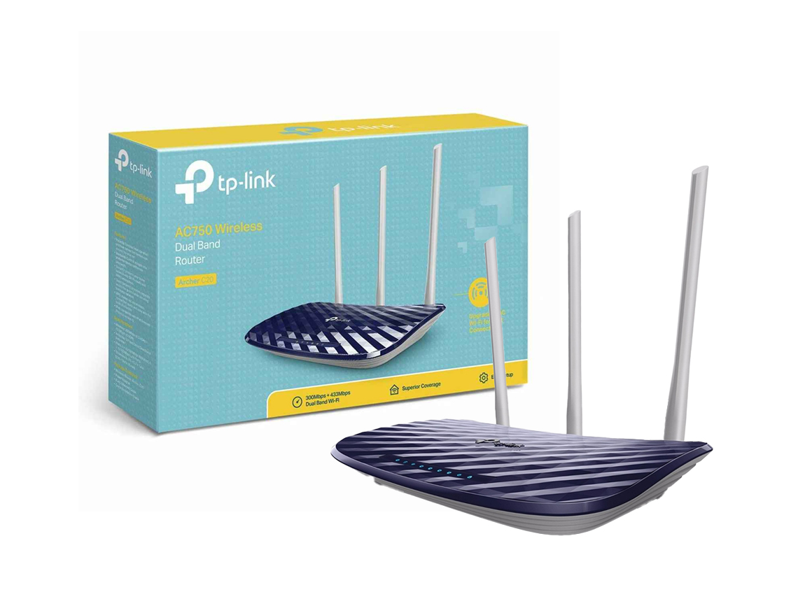 ROUTER INALAMBRICO TPLINK AC750 ( ARCHER C20 ) 433MBPS