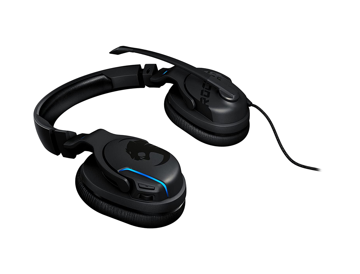 AURICULAR ROCCAT KHAN AIMO GAMING, CON MICROFONO, CONEXION USB, LUZ LED ...