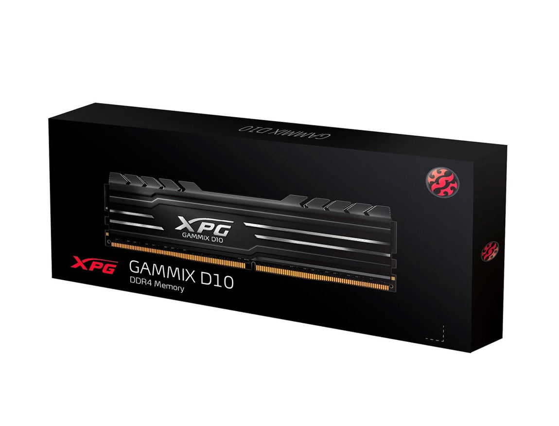 MEM. RAM ADATA XPG GAMMIX D10 DDR4 8GB/3000 ( AX4U300038G16A-SB10 ) NEGRO