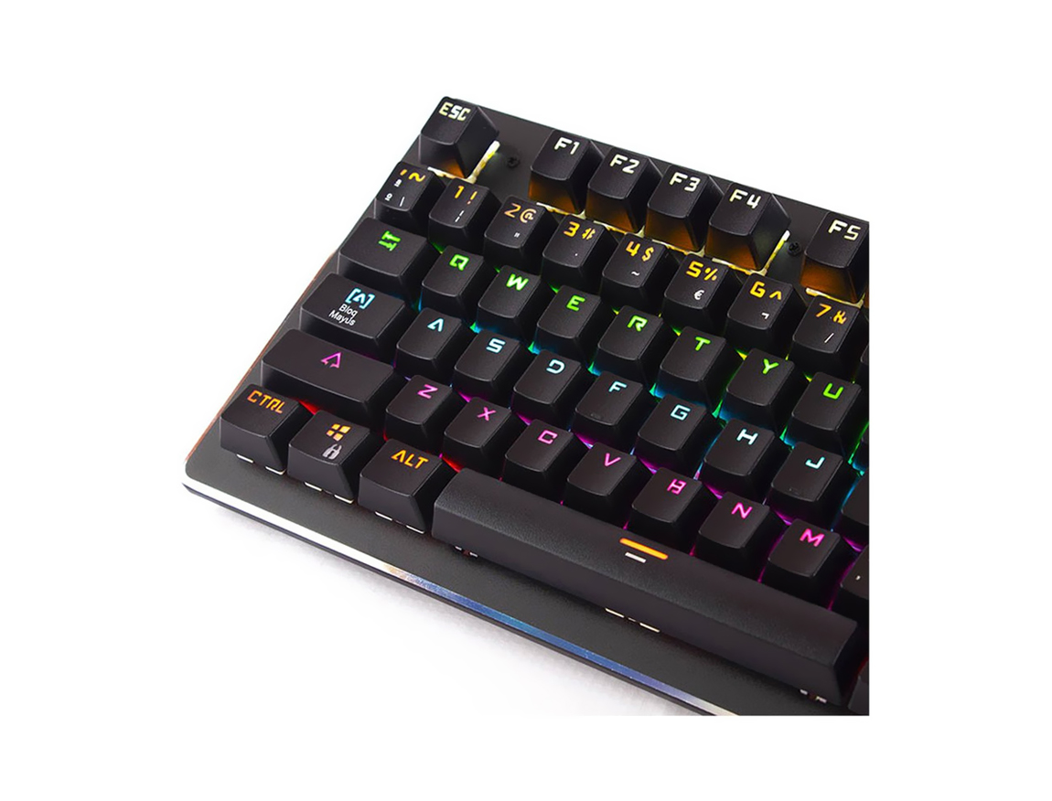 TECLADO HALION GAMING APOLO II | LED-MULTICOLOR | SWICHT AZUL (HA-K935)