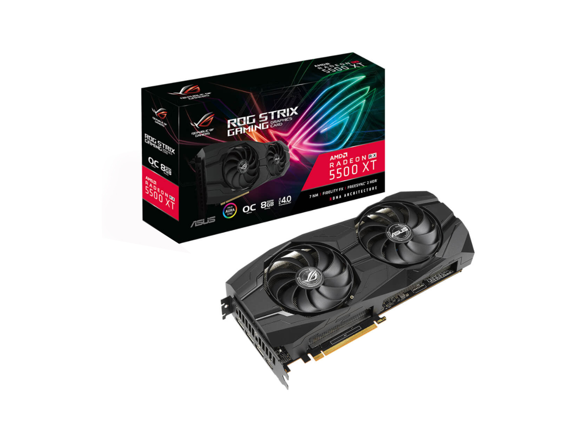 TARJ. VIDEO ASUS RADEON RX 5500 XT 8GB GDDR6 90YV0DU0 M0AA00