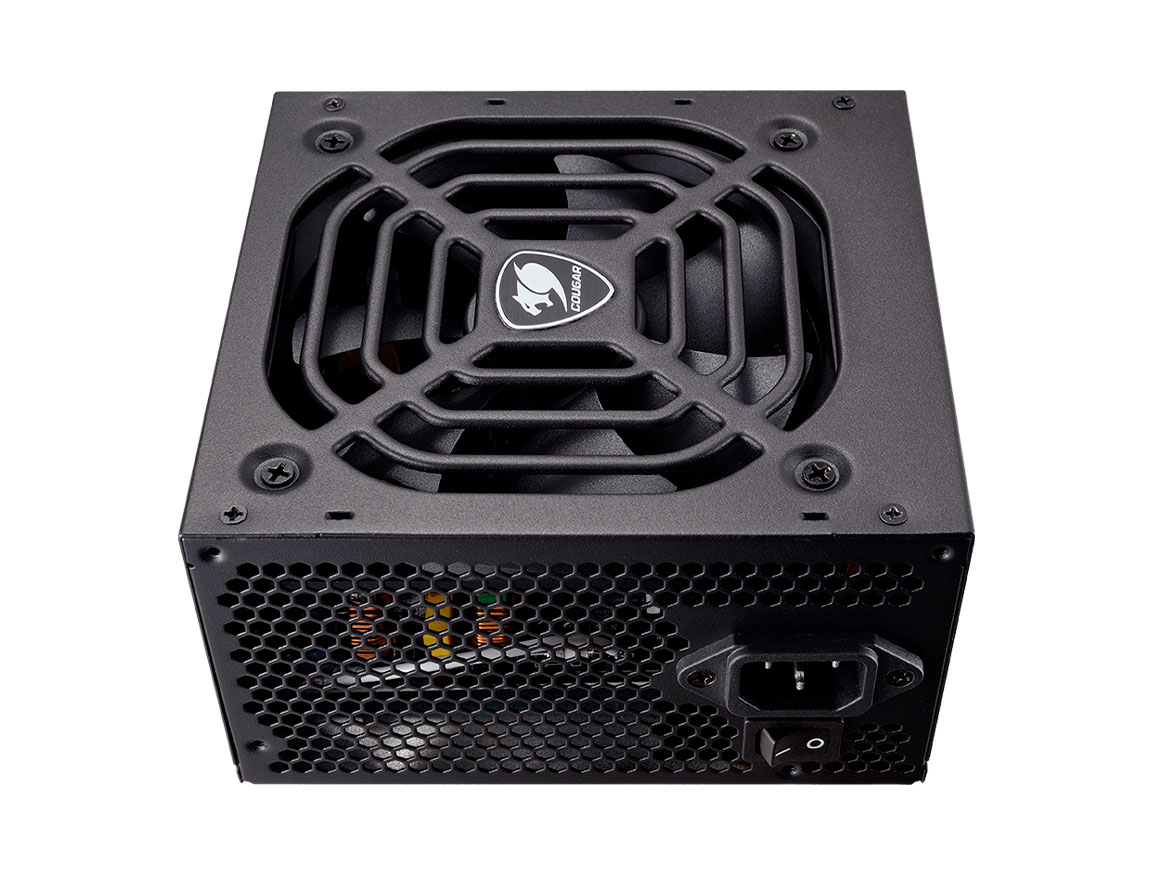 FUENTE DE PODER COUGAR 600W ATX, 80 PLUS, WHITE, NO MODULAR, COLOR NEGRO (CGR-BC-600)