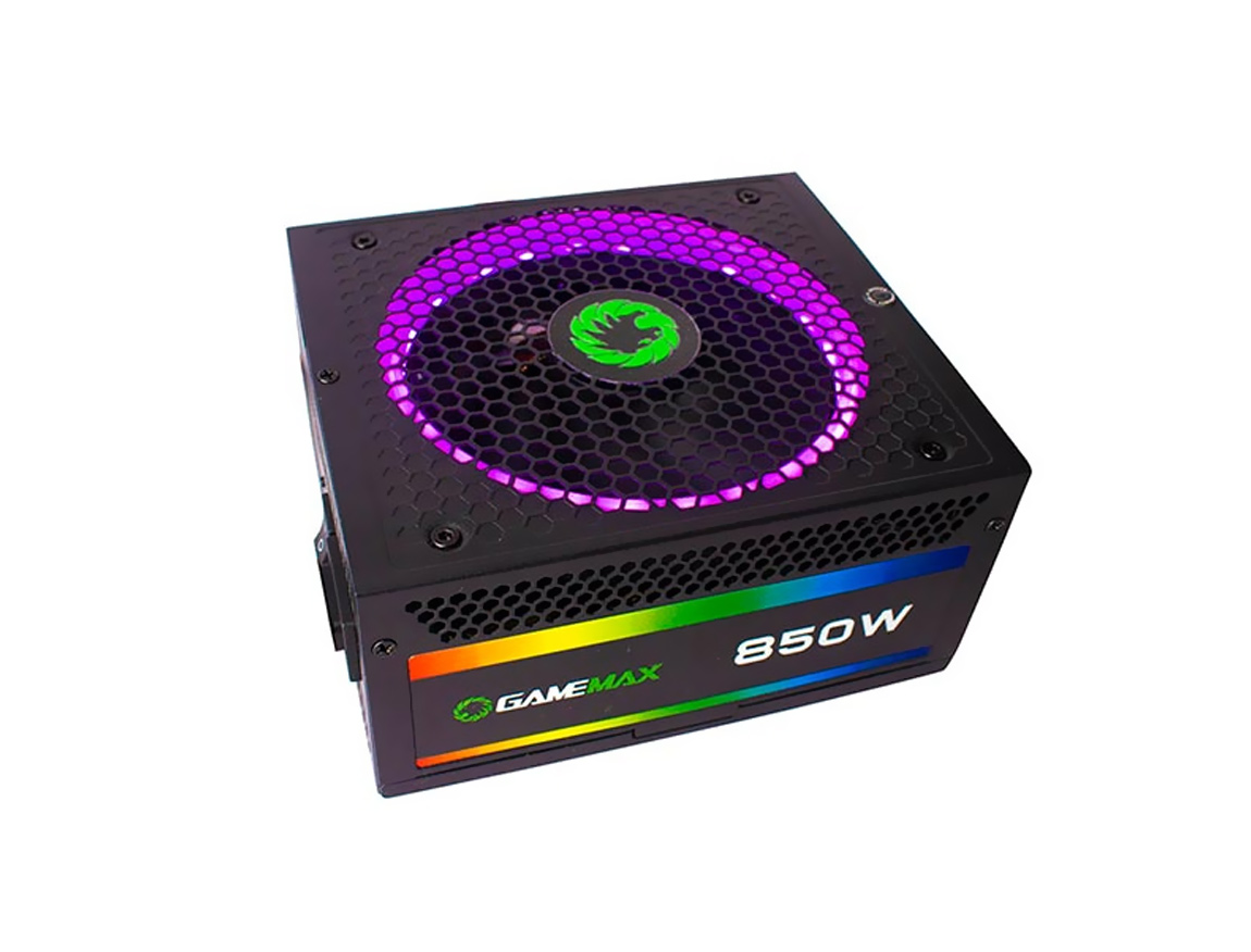 FUENTE GAMEMAX 850W (GP-850) GP850 ATX 80 BRONZE NO MODULAR NEGRO