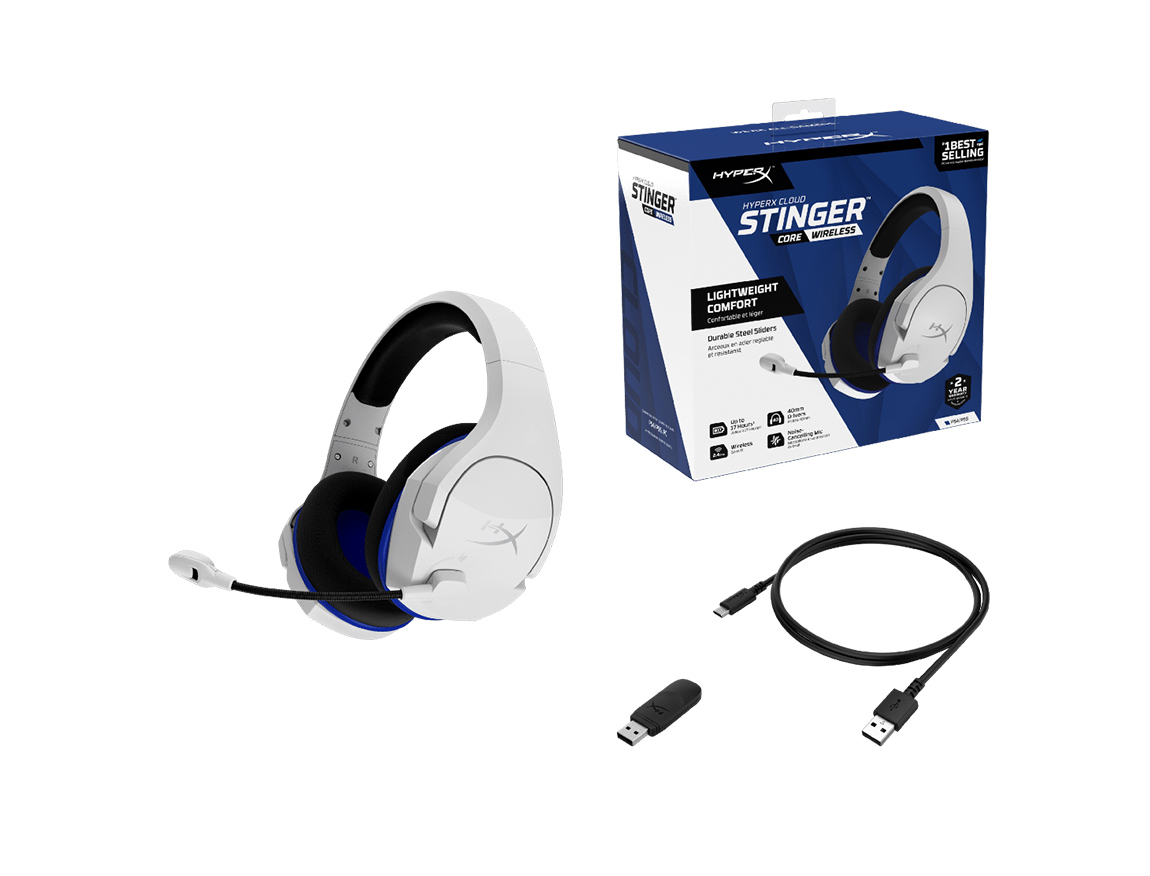 AURICULAR INALAMBRICO HYPERX CLOUD STINGER CORE WIRELESS ( HHSS1C-KB-WT/G ) GAMI