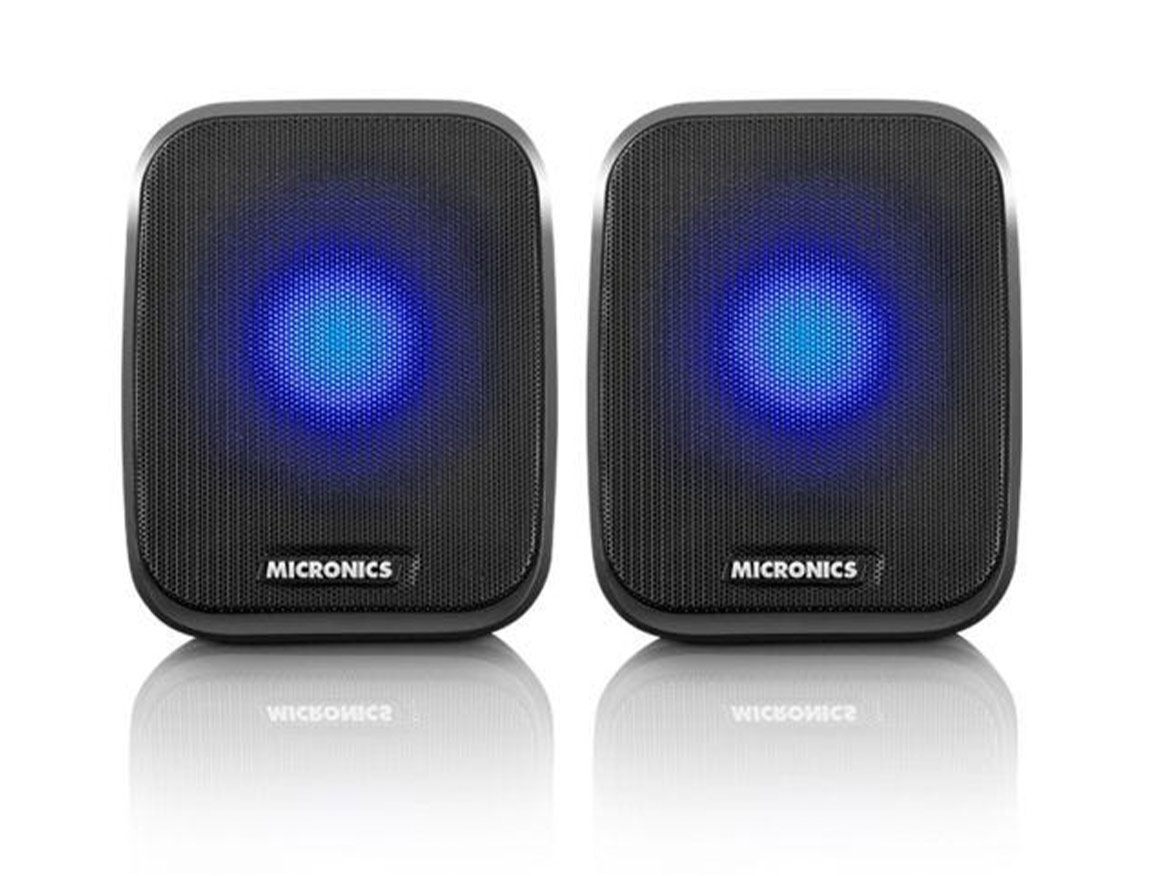 PARLANTE MICRONICS FURIOUS ( MIC S303 ) 8 WATTS | NEGRO | LED -AZUL