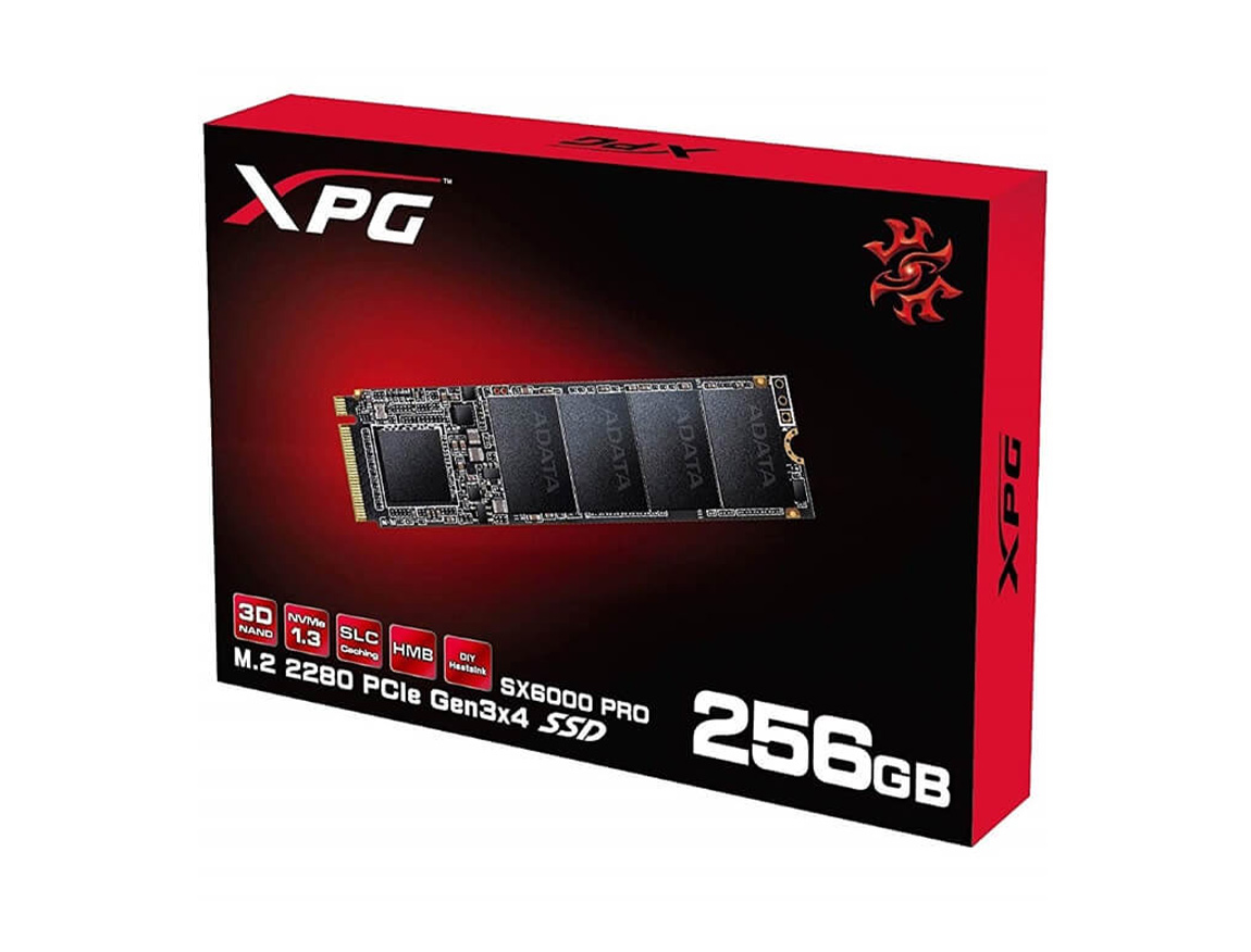 Unidad De Almacenamiento Ssd M.2 Pcie Adata Xpg 256gb 2280 Sx6000 Pro, Nvime 560mb/s(asx6000pnp-25gt-c)