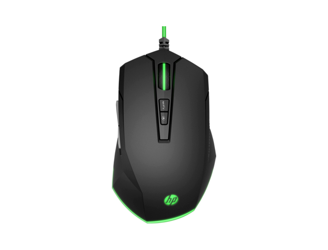 MOUSE HP PAVILON 200 ( 5JS07AA#ABL ) NEGRO | GAMING RGB
