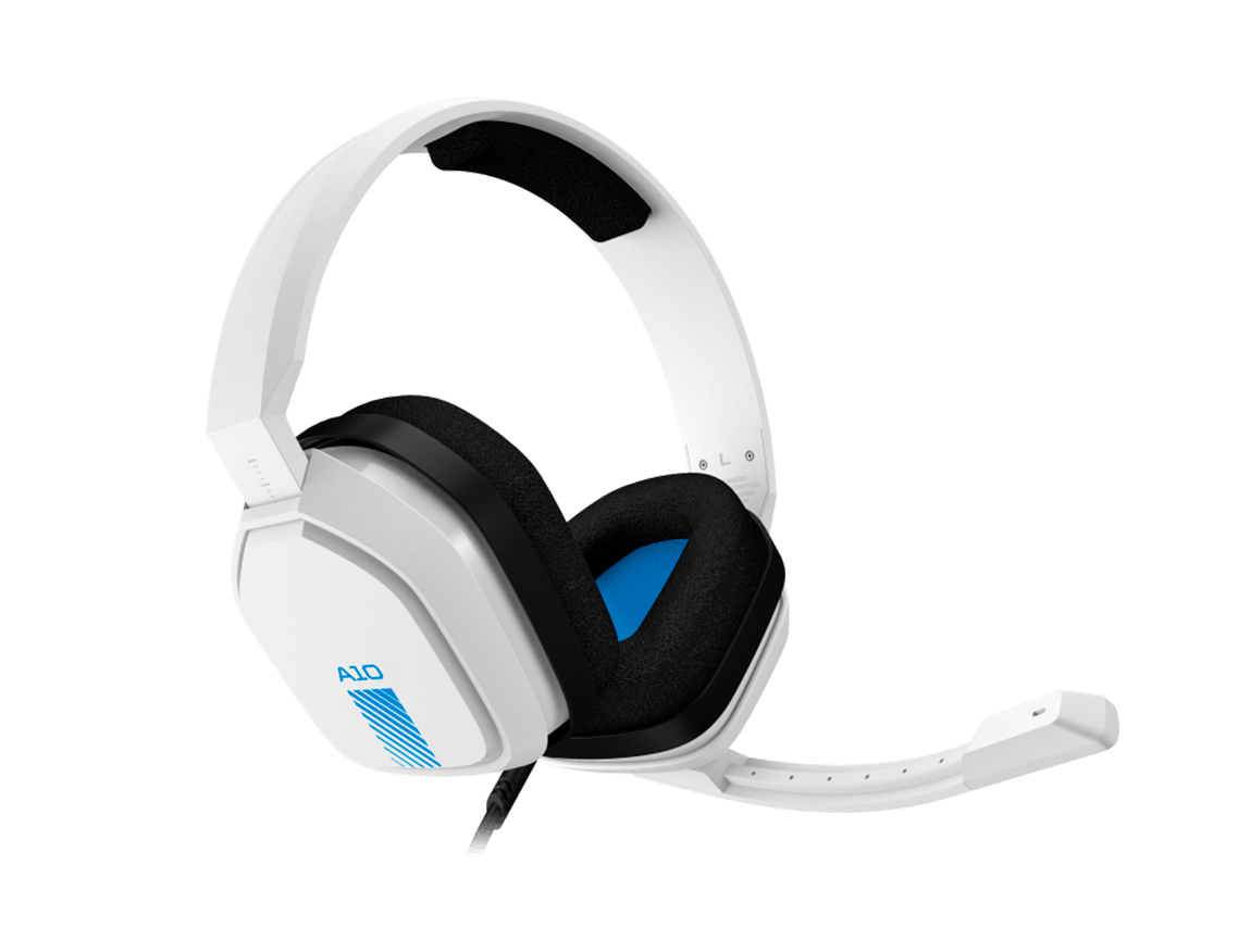 AURICULAR LOGITECH ASTRO A10 GAMING, CON MICROFONO, CONEXION USB, CONTROL DE VOLUMEN, ALMOHADILLAS SUAVES, BLANCO (939-001845)