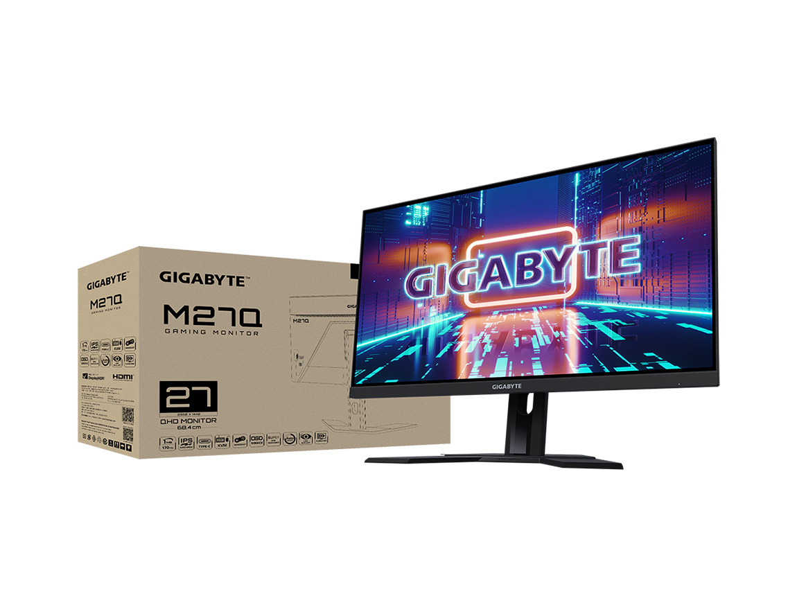 MONITOR GIGABYTE 27" ( M27Q-SA ) GAMING | 2 HDMI - DP | 0.5MS | 170HZ