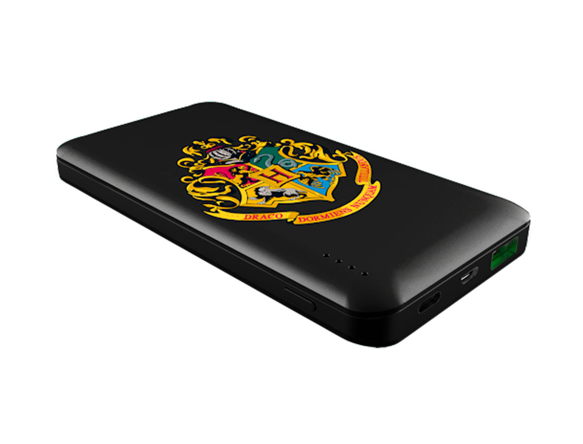 Bateria Emtec Power Bank Portable, Harry Potter Hogwarts 1 Puerto Usb-a, 1 Puerto Usb-c, 1 Puerto Micro Usb, Bateria 10000mah, Negro (eccha5u800hp05)