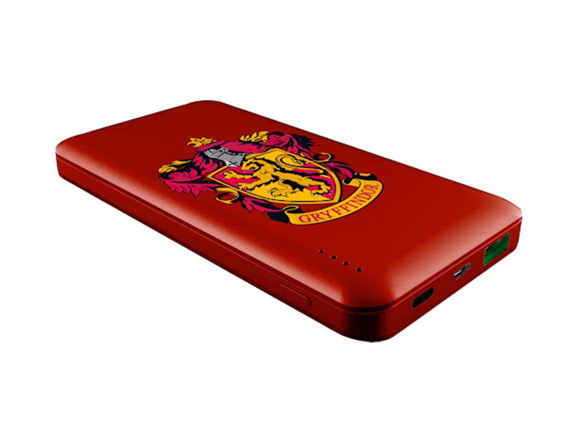 Bateria Emtec Power Bank Portable Harry Potter Gryffindor, 1 Puerto Usb-a, 1 Puerto Usb-c, 1 Puerto Micro Usb, Bateria 10000mah, Rojo(eccha5u0800hp01)