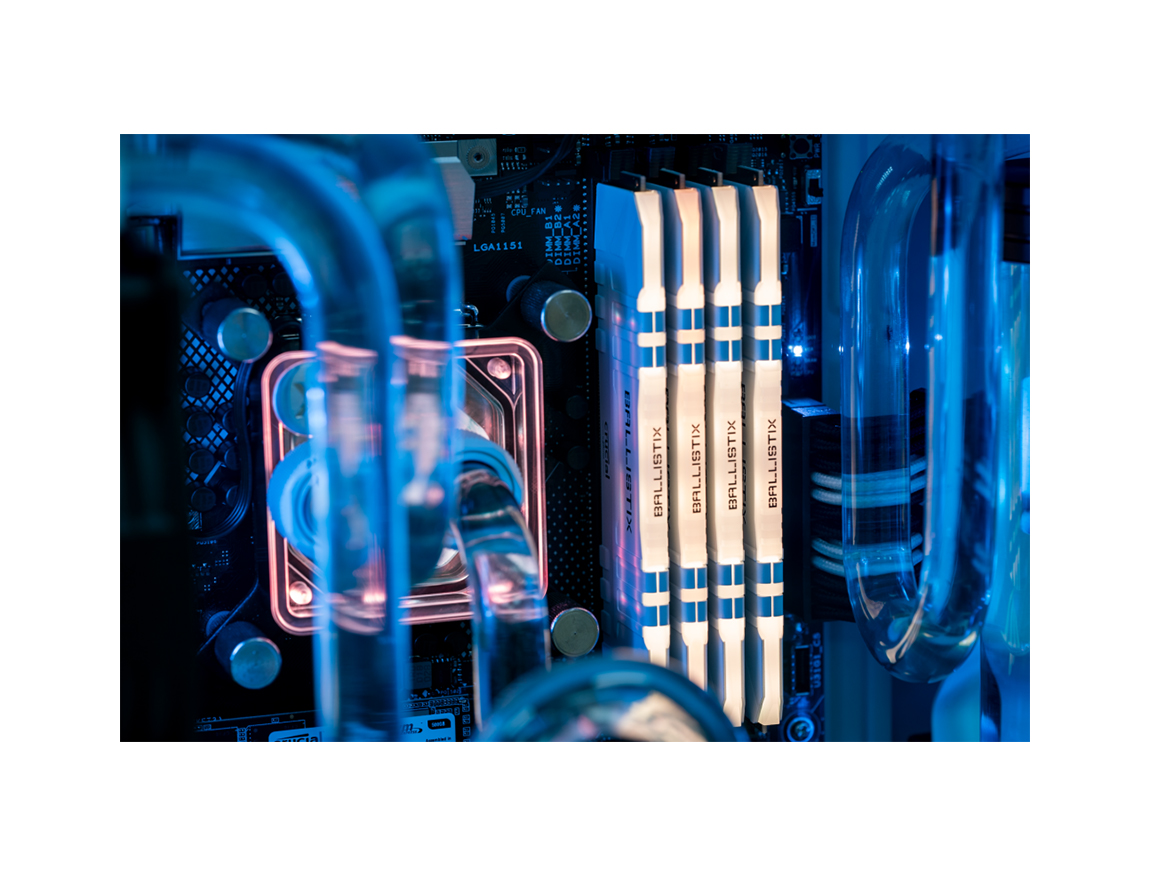 MEM. RAM CRUCIAL BALLISTIX DDR4 16GB/3200 ( BL16G32C16U4BL ) LED-RGB / BLACK