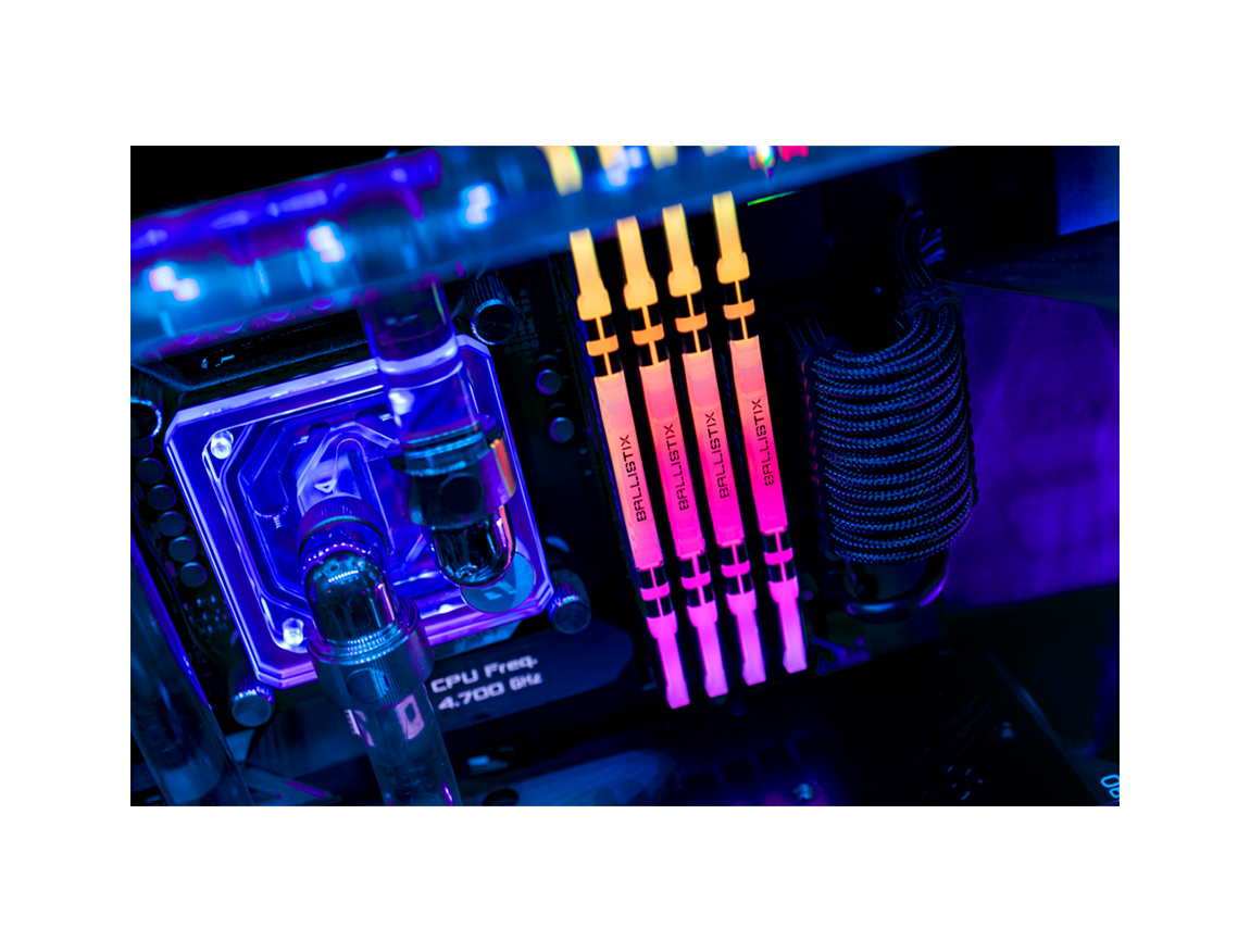 MEM. RAM CRUCIAL BALLISTIX DDR4 16GB/3200 ( BL16G32C16U4BL ) LED-RGB / BLACK