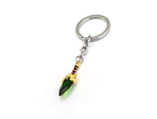 Llavero Dota Aghanim´s Scepter Lujoso, Forma De Espada Dorada, 2 Mod (aghanim´s Scepter Green)