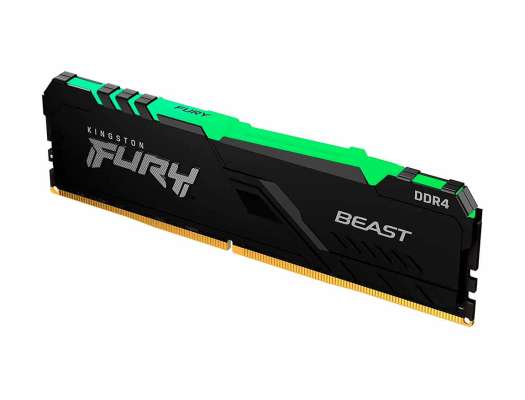 MEM. RAM KINGSTON FURY BEAST DDR4 32GB/3000 ( KF430C16BBA/32 ) NEGRO | LED-RGB