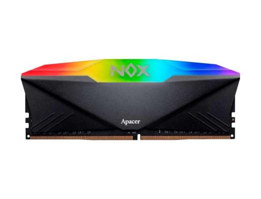 MEM. RAM APACER NOX DDR4 8GB/3200 ( AH4U08G32C28YNBAA-1 ) NEGRO | LED-RGB