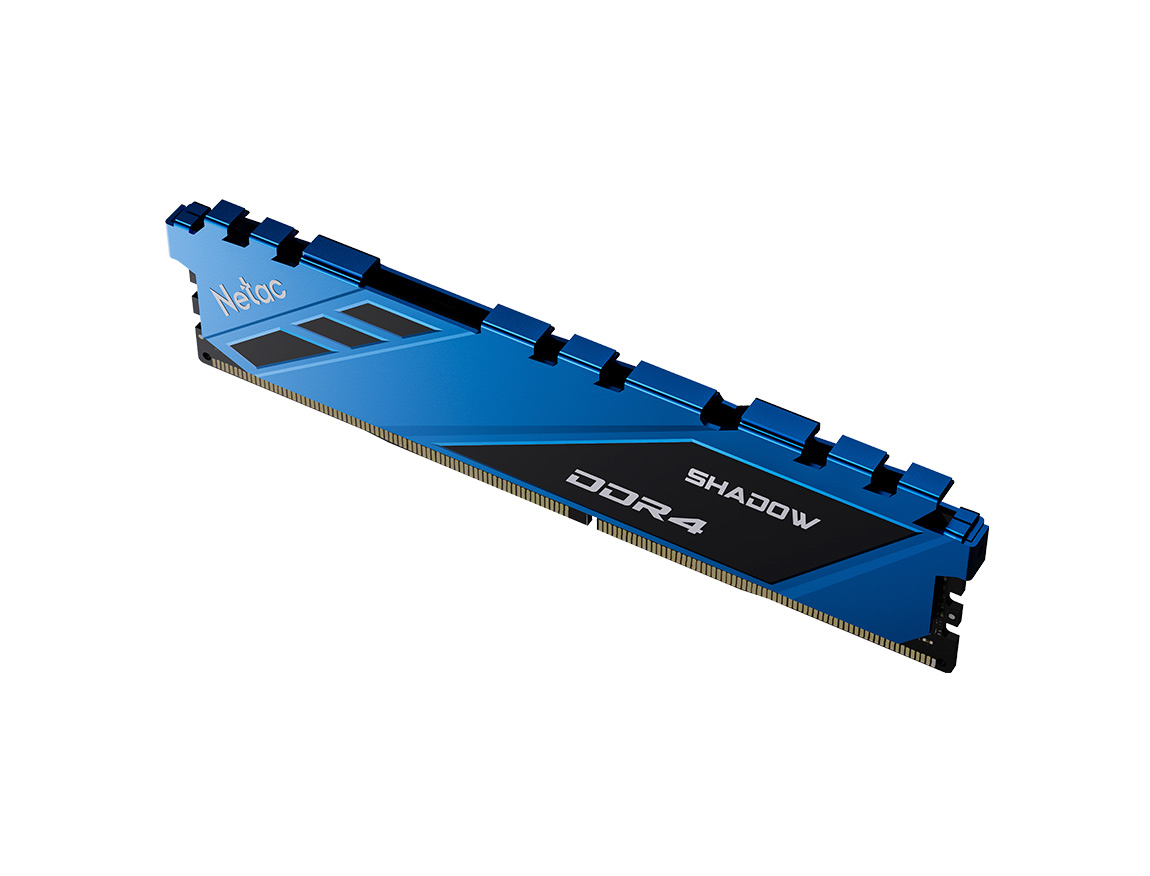 MEM. RAM NETAC SHADOW DDR4 8GB/3200 ( NTSDD4P32SP-08B ) AZUL