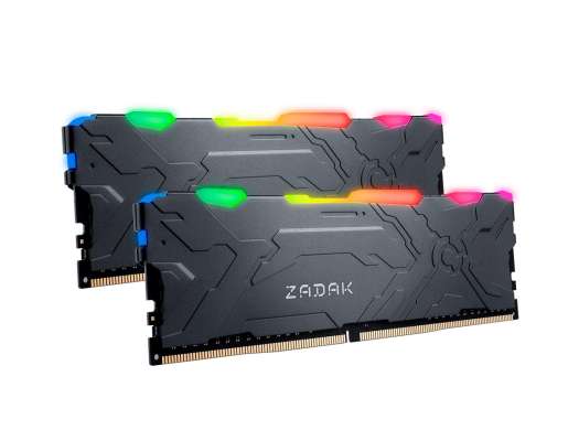 MEM. RAM ZADAK MOAB DDR4 16GB(2X8)/3000 ( ZD4-MO130C08-16GYG2 ) NEGRO | LED-RGB