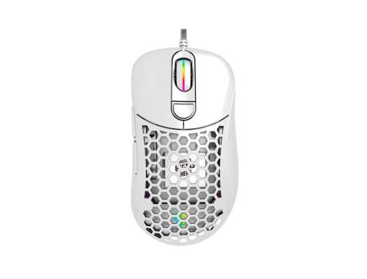 MOUSE VSG GAMER AQUILAR AIR BLANCO MATE, SENSOR HASTA 16000 DPI, ILUMINACION RGB, CON 6 BOTONES, CONEXION USB, COLOR WRITE (VG-M550-WHT-MAT)