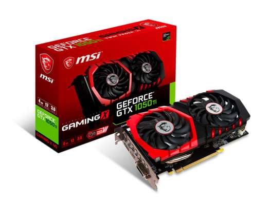 TARJ. VIDEO MSI GTX1050TI 4GB DDR5 NVIDIA (912-V335-001) GAMING X 128 BIT