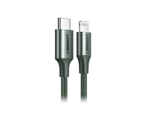 Cable Usb-c A Lightning Ugreen ( 6957303885640 ) Negro | Apple Mfi Certificado | 1 Metro