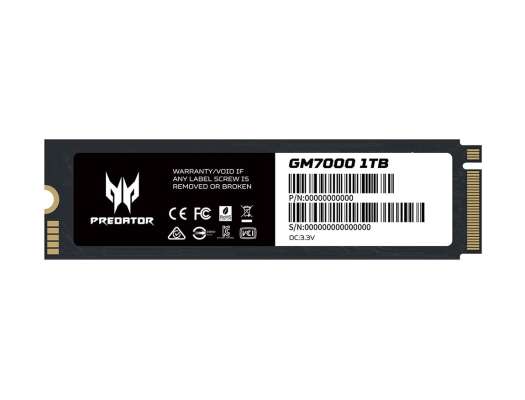 SSD M.2 PCIE SOLIDO ACER PREDATOR GM7000 1TB ( BL.9BWWR.105 ) | GAMING | PCI GEN4 X4 | 7400MB/S - 6700MB/S | NVME