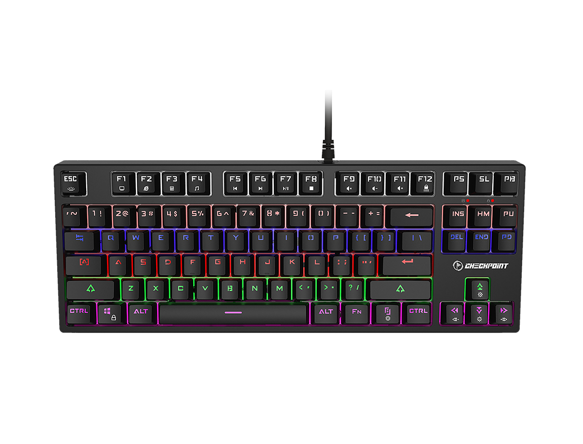 TECLADO CHECKPOINT KX200 ( CP-KB-1002 ) GAMING | 80% | MECANICO | LED-RGB