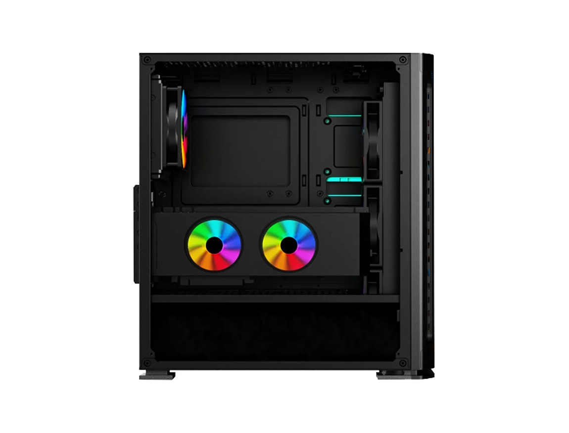 CASE RAIDMAX GAMING S/ FUENTE | NEGRO | VIDRIO TEMPLADO LED RGB (F01 FTB)
