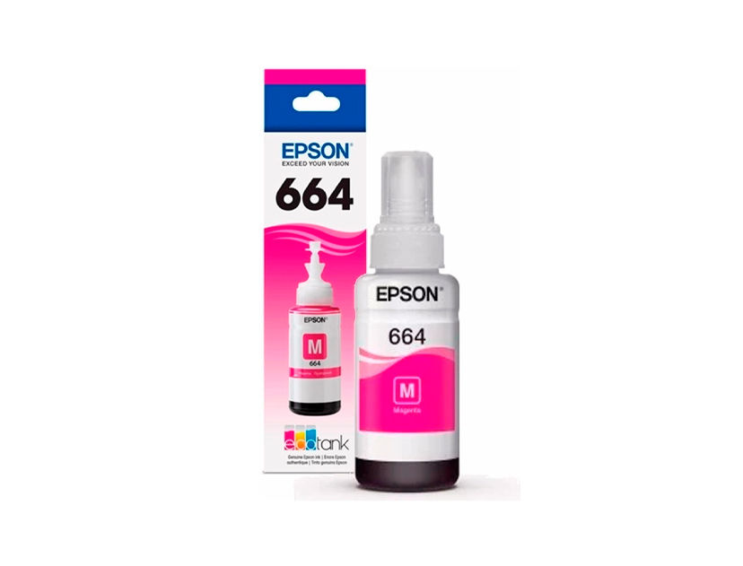 TINTA EPSON 664 COLOR MAGENTA T664320, COMPATIBLE L210, L355, L555 (C13T66432A)