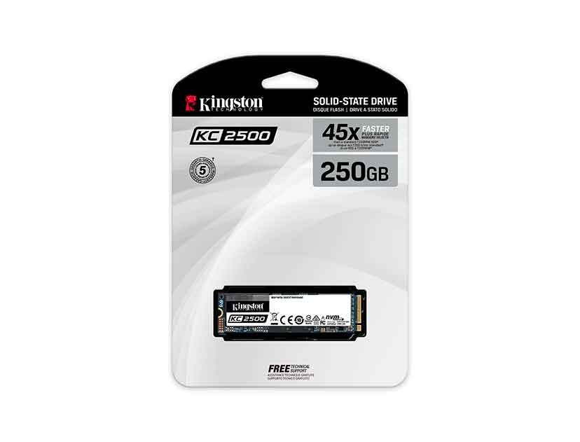 SSD M.2 SOLIDO KINGSTON 2280 250GB PCIE NVME ( SKC2500M8/250G ) KC2500