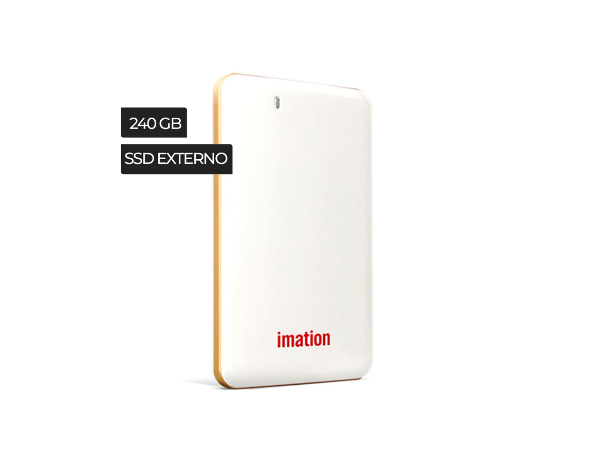 SSD EXTERNO IMATION 240GB EXPRESS PRO ( IM240GPSDV01C1N2B ) BLANCO