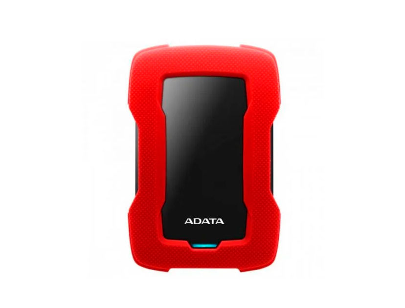 Disco Duro Externo Adata 1tb Hd330 Anti Golpe (ahd330-1tu31-crd) Unidad De Almacenamiento Portable, Rojo