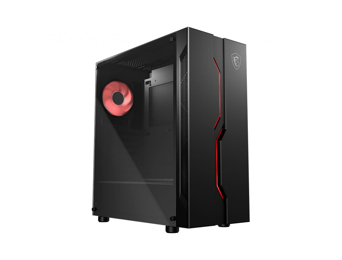 CASE MSI MAG VAMPIRIC 010 ( MAG VAMPIRIC 010 ) S/ FUENTE | NEGRO | 1 PANEL VIDRI