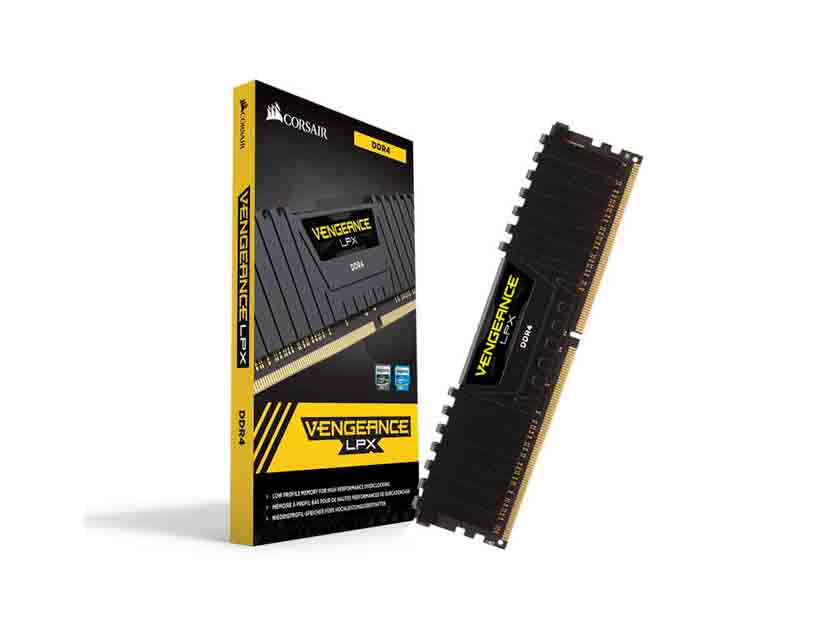 MEM. RAM CORSAIR VENGEANCE LPX DDR4 16GB/2400 ( CMK16GX4M1A2400C16 ) NEGRO
