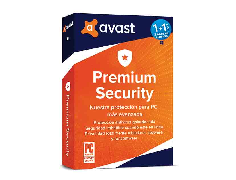 ANTIVIRUS AVAST PREMIUM SECURITY ( 1USER ) 1 PC ( 2X1 ) | 12 MESES